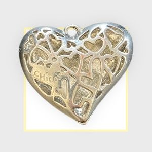 Chico's Silver Heart Necklace‎ Charm
